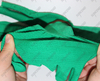 Women garden work safety anti slip high elastic green polyester gloves