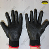 Polycotton liner rubber palm coated work gloves