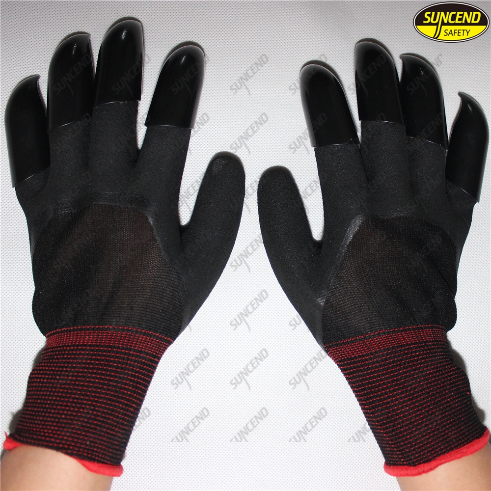Hot Sell Multifunction Claw Garden Glove With Digging