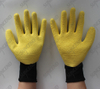 13G black polyester/nylon lining foam latex coating work gloves