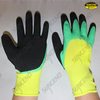 Nylon liner 3/4 latex rubber coated palm and thumb double dipped work gloves