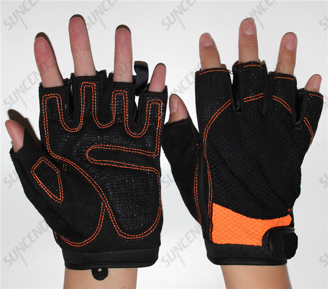New Ventilated Weight Lifting Gloves with Built-In Wrist Wraps, Full Palm Protection & Extra Grip