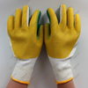 Natural Rubber Palm Coated Cotton Liner Safety Work Gloves