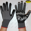 15g nylon spandex palm nitrile coated PVC dotted industrial hand gloves