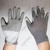 PU palm fit work gloves with PVC dot