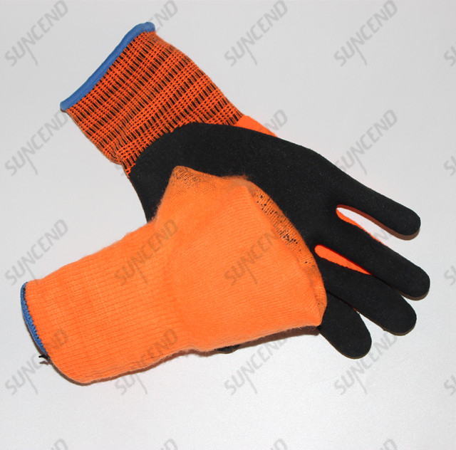 First Layer with HPPE Liner Second Layer with Arcylic Liner Cut Protection Work Glove for Winter Working