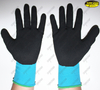 Black sandy nitrile industrial mechanical gloves