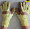 Grain rubber coated safety working machinist gloves