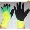 Polyester liner 3/4 coated foam finish work gloves