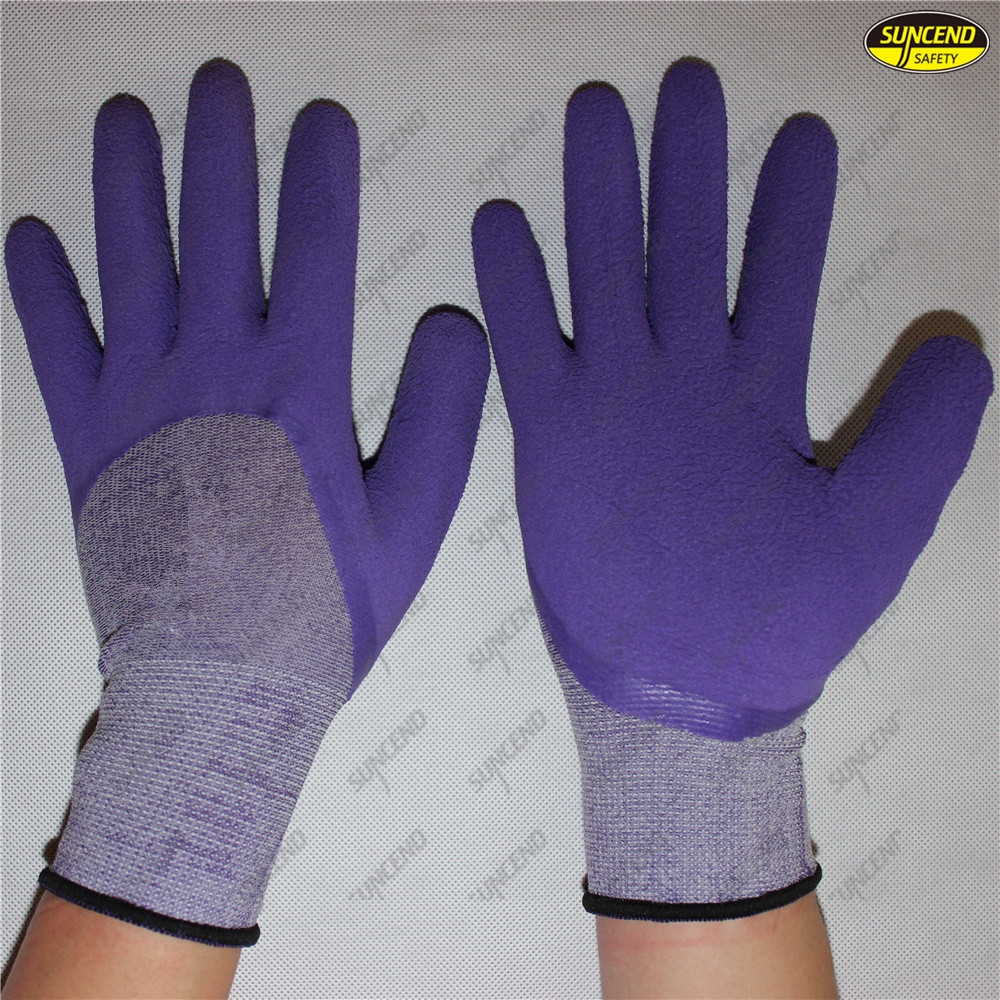Industrial latex foam rubber latex gloves