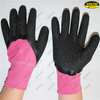 Crinkle finish latex coated safety work industrial gloves