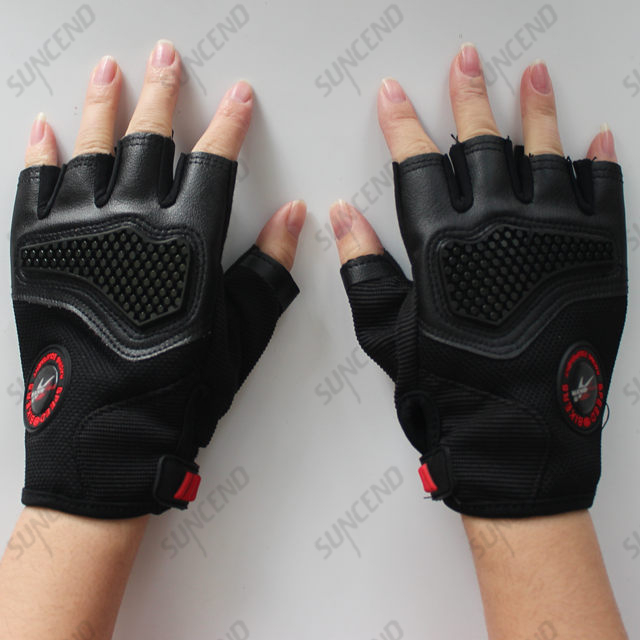 Probiker Half Cut Gloves Black Customized Size Driving Gloves 