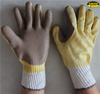 10G polycotton liner smoke sheet rubber mechanic gloves