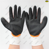 13G polyester hand protective two color double coated sandy nitrile waterproof w