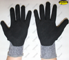 Seamless HPPE liner cut resistant nitrile coated work gloves