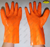 PVC double coated granule waterproof safety good grip work glove