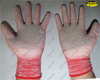PVC dotted pu palm coated nylon liner protective gloves
