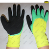 Polyester liner 3/4 coated foam finish work gloves
