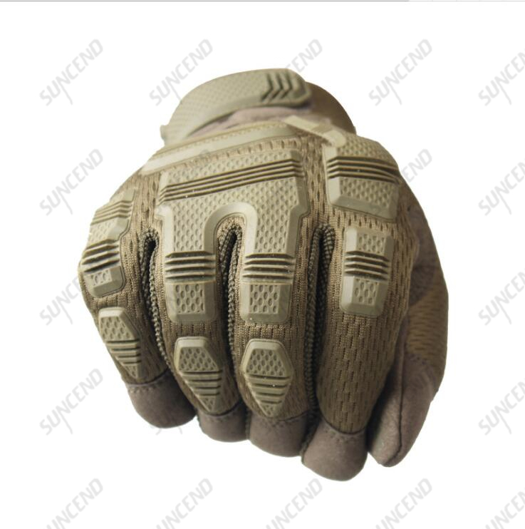 Suncend Custom Army Protect Gloves Full Finger Airsoft Hunting Military Tactical Gloves