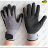 Hand protection acrylic terry liner sandy nitrile gloves