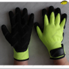 Black sandy nitrile acrylick terry liner winter gloves