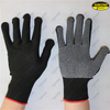 Single side polycotton knitted PVC dotted gloves
