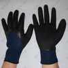10G black acrylic with nappy 3/4 coated foam latex winter work gloves