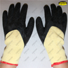 Polycotton liner 3/4 latex coated crinkle finish work gloves