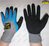 Safety hand work nitrile double coated sandy gardening gloves