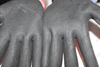 Red High Elastic Flexible Lining Work Gloves with Foam Finish for Breathable/comfirtable/soft