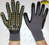15g spandex nylon nitrile sandy coated work gloves