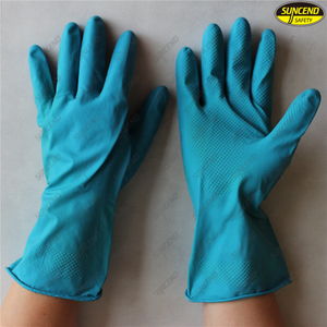 Multi purpose waterproof anti slip cleaning latex household gloves