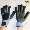 13G HPPE Liner TPR back foam nitrile palm anti-impact gloves