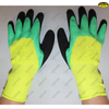 Polyester liner 3/4 coated foam finish work gloves