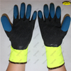 Natural latex coated finger reinforced safety work gloves