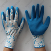Seamless Polyester/nylon Liner Latex Coated Foam Finish Safety Gloves 