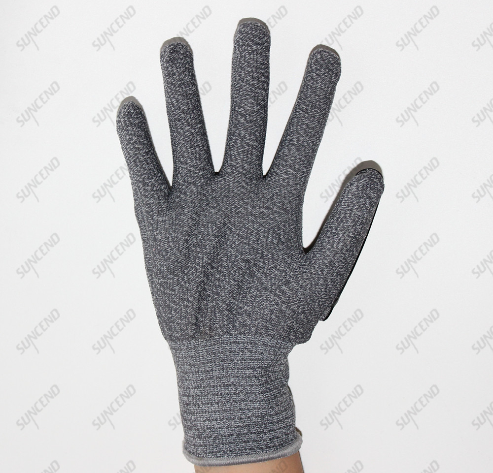 13 Gauge Polyester/nylon Seamless Knit Daily Work Gloves with TPR on Back for Anti Impact