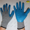 Crinkle finish latex coated good grip safety working gloves
