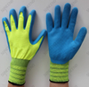 Nylon Liner Foam Embossing Latex Coated Diamond Grain Gloves