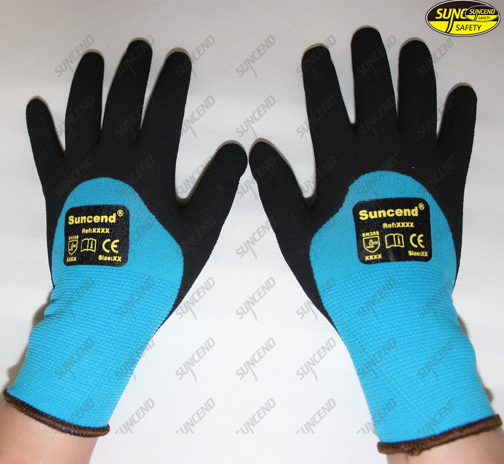 Nitrile coated industrial anti static working gloves