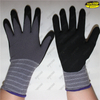 Knitted cotton nitrile sandy coated hand working gloves