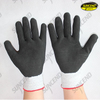 HPPE liner black sandy nitrile coated anti-cut work gloves 