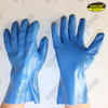 Blue nitrile full dipped long cuff work gloves