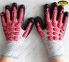 Cut resistant anti vibration safety impact work gloves