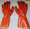 PVC sandy finish EN374 chemical resistant gloves