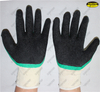Factory price latex double dipped crinkle mechanical work gloves