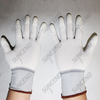 White pu fingertips coated gloves anti-static gloves