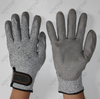 Cut protection glove with PU Palm coated velcro cuff