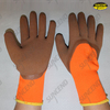 3/4 Latex rubber coated foam finish winter work gloves