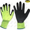 Textured latex coated industrial hand work gloves